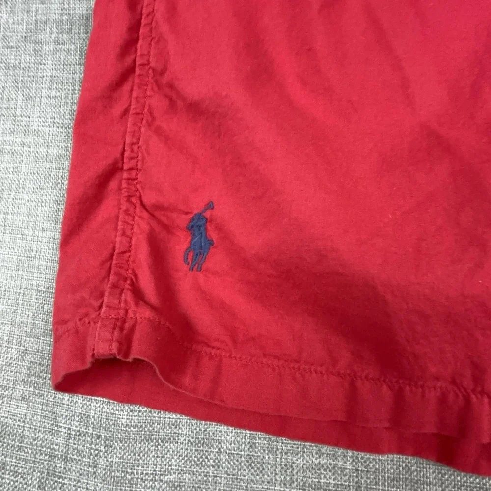 Polo Ralph Lauren Shirt Mens XL Red Short Sleeve Button Up Classic Fit